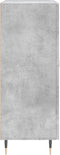 vidaXL - Dressoir - 69,5x34x90 - cm - bewerkt - hout - betongrijs