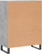 vidaXL - Dressoir - 69,5x34x90 - cm - bewerkt - hout - betongrijs