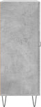vidaXL - Dressoir - 69,5x34x90 - cm - bewerkt - hout - betongrijs