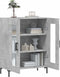 vidaXL - Dressoir - 69,5x34x90 - cm - bewerkt - hout - betongrijs