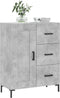 vidaXL - Dressoir - 69,5x34x90 - cm - bewerkt - hout - betongrijs