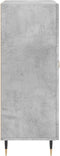 vidaXL - Dressoir - 69,5x34x90 - cm - bewerkt - hout - betongrijs