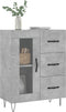 vidaXL - Dressoir - 69,5x34x90 - cm - bewerkt - hout - betongrijs