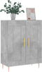 vidaXL - Dressoir - 69,5x34x90 - cm - bewerkt - hout - betongrijs