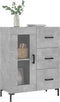 vidaXL - Dressoir - 69,5x34x90 - cm - bewerkt - hout - betongrijs