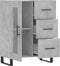 vidaXL - Dressoir - 69,5x34x90 - cm - bewerkt - hout - betongrijs