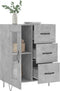 vidaXL - Dressoir - 69,5x34x90 - cm - bewerkt - hout - betongrijs