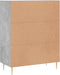vidaXL - Dressoir - 69,5x34x90 - cm - bewerkt - hout - betongrijs