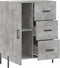 vidaXL - Dressoir - 69,5x34x90 - cm - bewerkt - hout - betongrijs