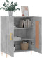 vidaXL - Dressoir - 69,5x34x90 - cm - bewerkt - hout - betongrijs
