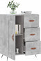 vidaXL - Dressoir - 69,5x34x90 - cm - bewerkt - hout - betongrijs