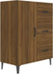vidaXL - Dressoir - 69,5x34x90 - cm - bewerkt - hout - bruin - eikenkleur
