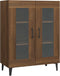 vidaXL - Dressoir - 69,5x34x90 - cm - bewerkt - hout - bruin - eikenkleur