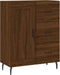 vidaXL - Dressoir - 69,5x34x90 - cm - bewerkt - hout - bruin - eikenkleur