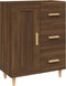 vidaXL - Dressoir - 69,5x34x90 - cm - bewerkt - hout - bruin - eikenkleur