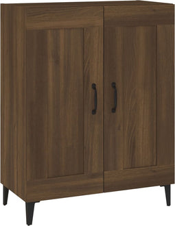 vidaXL - Dressoir - 69,5x34x90 - cm - bewerkt - hout - bruin - eikenkleur
