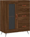 vidaXL - Dressoir - 69,5x34x90 - cm - bewerkt - hout - bruin - eikenkleur