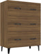 vidaXL - Dressoir - 69,5x34x90 - cm - bewerkt - hout - bruin - eikenkleur