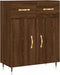 vidaXL - Dressoir - 69,5x34x90 - cm - bewerkt - hout - bruin - eikenkleur