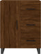 vidaXL - Dressoir - 69,5x34x90 - cm - bewerkt - hout - bruin - eikenkleur