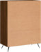 vidaXL - Dressoir - 69,5x34x90 - cm - bewerkt - hout - bruin - eikenkleur