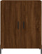 vidaXL - Dressoir - 69,5x34x90 - cm - bewerkt - hout - bruin - eikenkleur