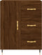 vidaXL - Dressoir - 69,5x34x90 - cm - bewerkt - hout - bruin - eikenkleur