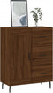 vidaXL - Dressoir - 69,5x34x90 - cm - bewerkt - hout - bruin - eikenkleur