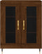 vidaXL - Dressoir - 69,5x34x90 - cm - bewerkt - hout - bruin - eikenkleur