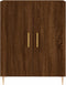 vidaXL - Dressoir - 69,5x34x90 - cm - bewerkt - hout - bruin - eikenkleur