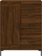 vidaXL - Dressoir - 69,5x34x90 - cm - bewerkt - hout - bruin - eikenkleur