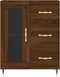vidaXL - Dressoir - 69,5x34x90 - cm - bewerkt - hout - bruin - eikenkleur