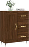 vidaXL - Dressoir - 69,5x34x90 - cm - bewerkt - hout - bruin - eikenkleur