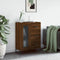 vidaXL - Dressoir - 69,5x34x90 - cm - bewerkt - hout - bruin - eikenkleur