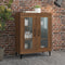 vidaXL - Dressoir - 69,5x34x90 - cm - bewerkt - hout - bruin - eikenkleur