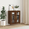 vidaXL - Dressoir - 69,5x34x90 - cm - bewerkt - hout - bruin - eikenkleur