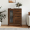 vidaXL - Dressoir - 69,5x34x90 - cm - bewerkt - hout - bruin - eikenkleur