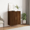 vidaXL - Dressoir - 69,5x34x90 - cm - bewerkt - hout - bruin - eikenkleur