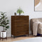 vidaXL - Dressoir - 69,5x34x90 - cm - bewerkt - hout - bruin - eikenkleur
