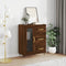 vidaXL - Dressoir - 69,5x34x90 - cm - bewerkt - hout - bruin - eikenkleur