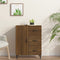 vidaXL - Dressoir - 69,5x34x90 - cm - bewerkt - hout - bruin - eikenkleur