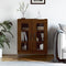 vidaXL - Dressoir - 69,5x34x90 - cm - bewerkt - hout - bruin - eikenkleur