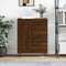 vidaXL - Dressoir - 69,5x34x90 - cm - bewerkt - hout - bruin - eikenkleur