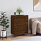 vidaXL - Dressoir - 69,5x34x90 - cm - bewerkt - hout - bruin - eikenkleur