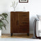 vidaXL - Dressoir - 69,5x34x90 - cm - bewerkt - hout - bruin - eikenkleur