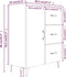 vidaXL - Dressoir - 69,5x34x90 - cm - bewerkt - hout - bruin - eikenkleur
