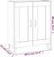 vidaXL - Dressoir - 69,5x34x90 - cm - bewerkt - hout - bruin - eikenkleur