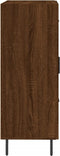 vidaXL - Dressoir - 69,5x34x90 - cm - bewerkt - hout - bruin - eikenkleur