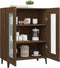 vidaXL - Dressoir - 69,5x34x90 - cm - bewerkt - hout - bruin - eikenkleur