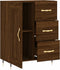 vidaXL - Dressoir - 69,5x34x90 - cm - bewerkt - hout - bruin - eikenkleur